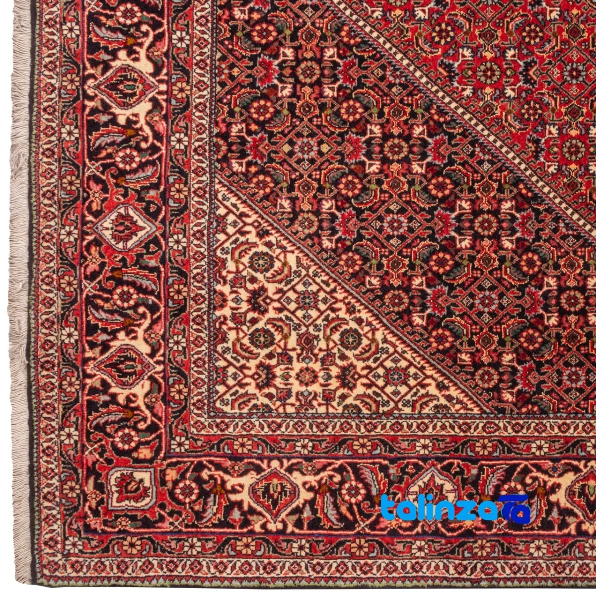 Cypress Persian Handwoven Rug Red - Room setting showing floor placement example