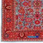 C Persia Handwoven Rug Model 179944 Blue Background - In-room view showing room styling and scale