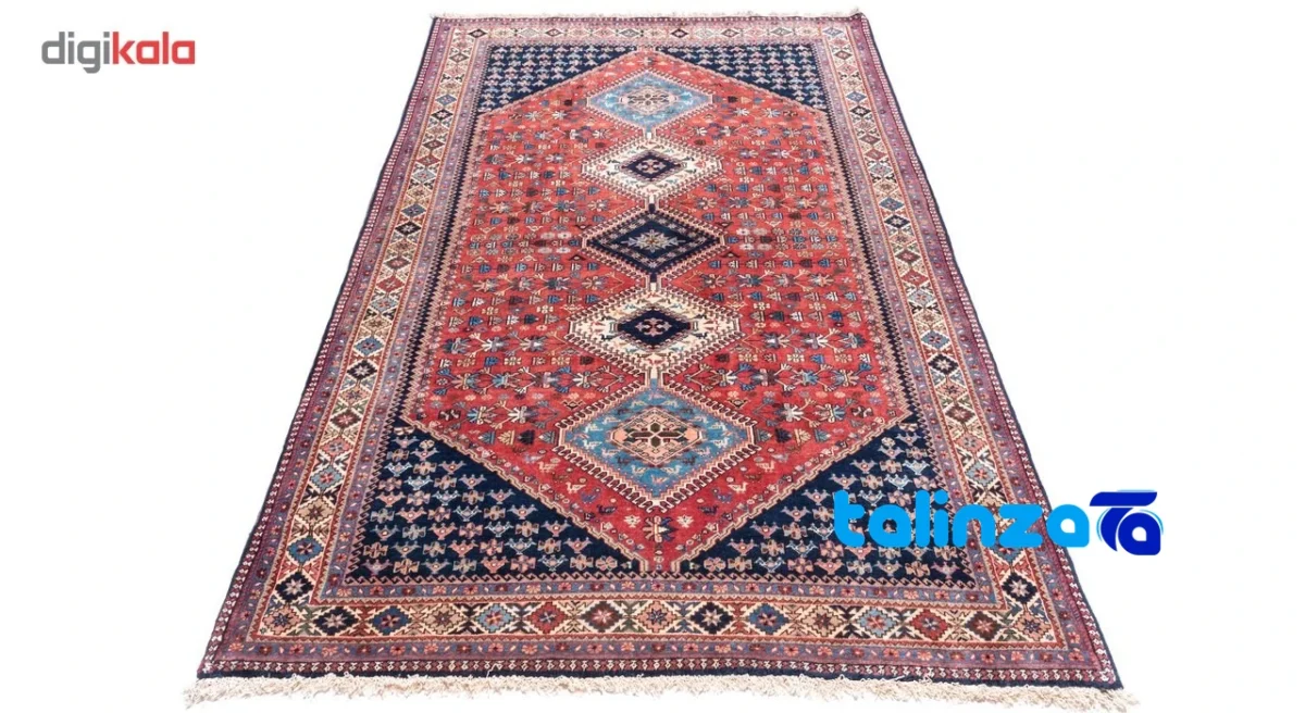 In-room view of Si Persia Handwoven Carpet Red Elegant Design room styling and scale
