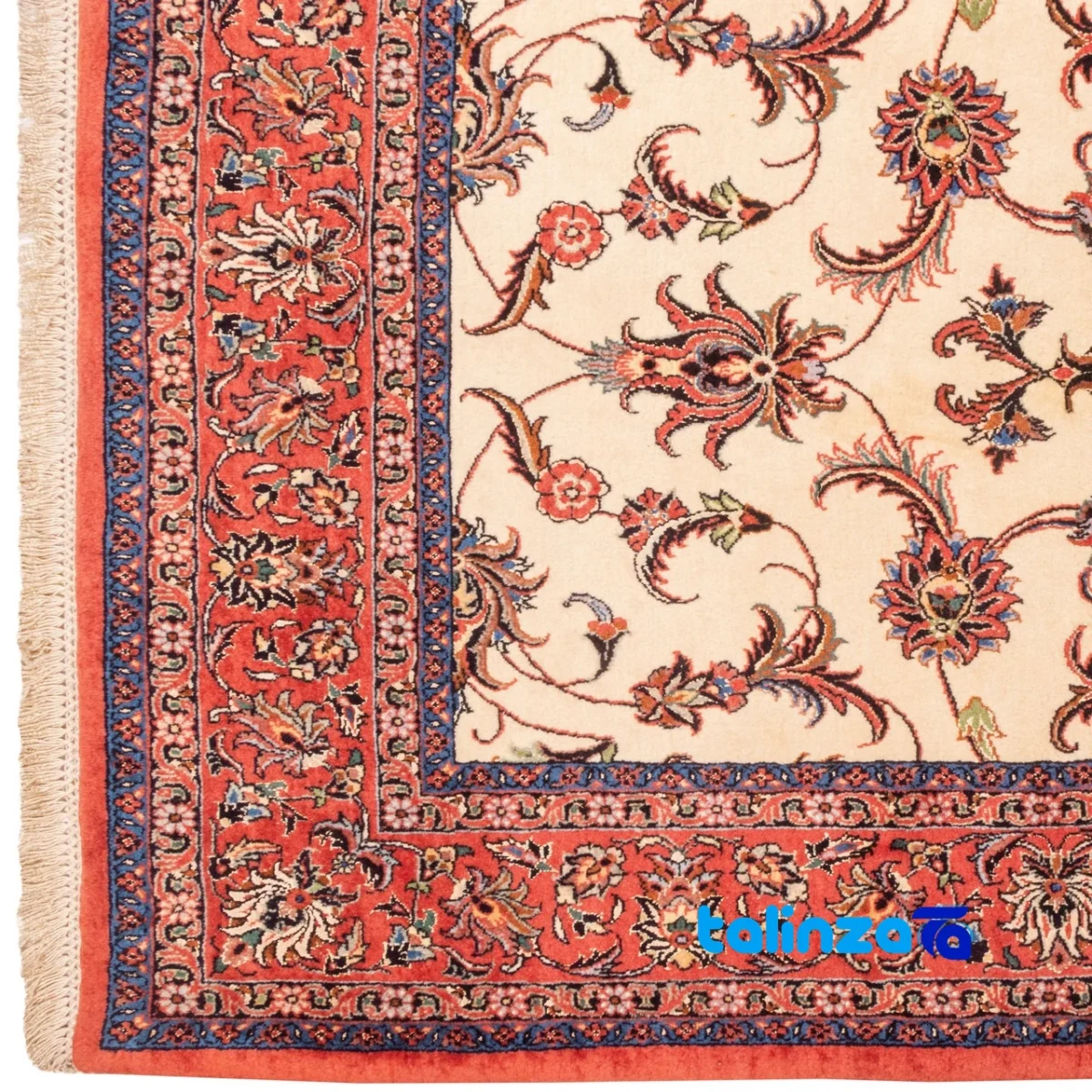 Si Persia Handwoven Carpet Elegant Design 231x166x2 cm room styling and scale (In-room view)