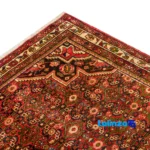 Handwoven Hamadan Area Rug Traditional Design floor placement example (Room setting)