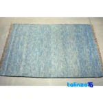 In-room view of Persian Handmade Moroccan Style Rug Blue room styling and scale