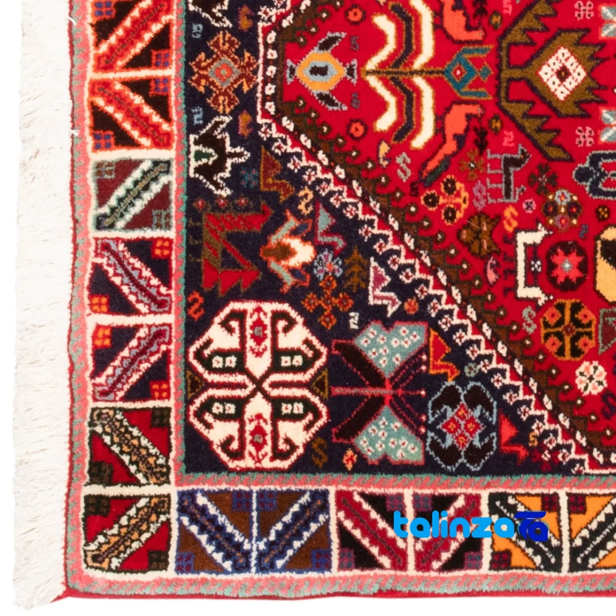 Si Persia Handwoven Runner Rug Luxurious Red - In-room view showing room styling and scale