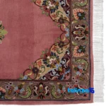 Cypress Handwoven Runner Rug Peach room styling and scale (In-room view)