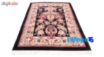 C Persia Handwoven Rug Floral Design Navy - Room setting showing floor placement example