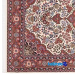 Room setting of C Persia Handwoven Area Rug Elegant Cream Design floor placement example