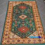 Room setting of Handwoven Qashqai 1. Rug - Traditional Design floor placement example