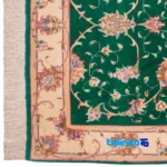 Persia Handwoven Rug Green 138x78x1 cm - Room setting showing floor placement example