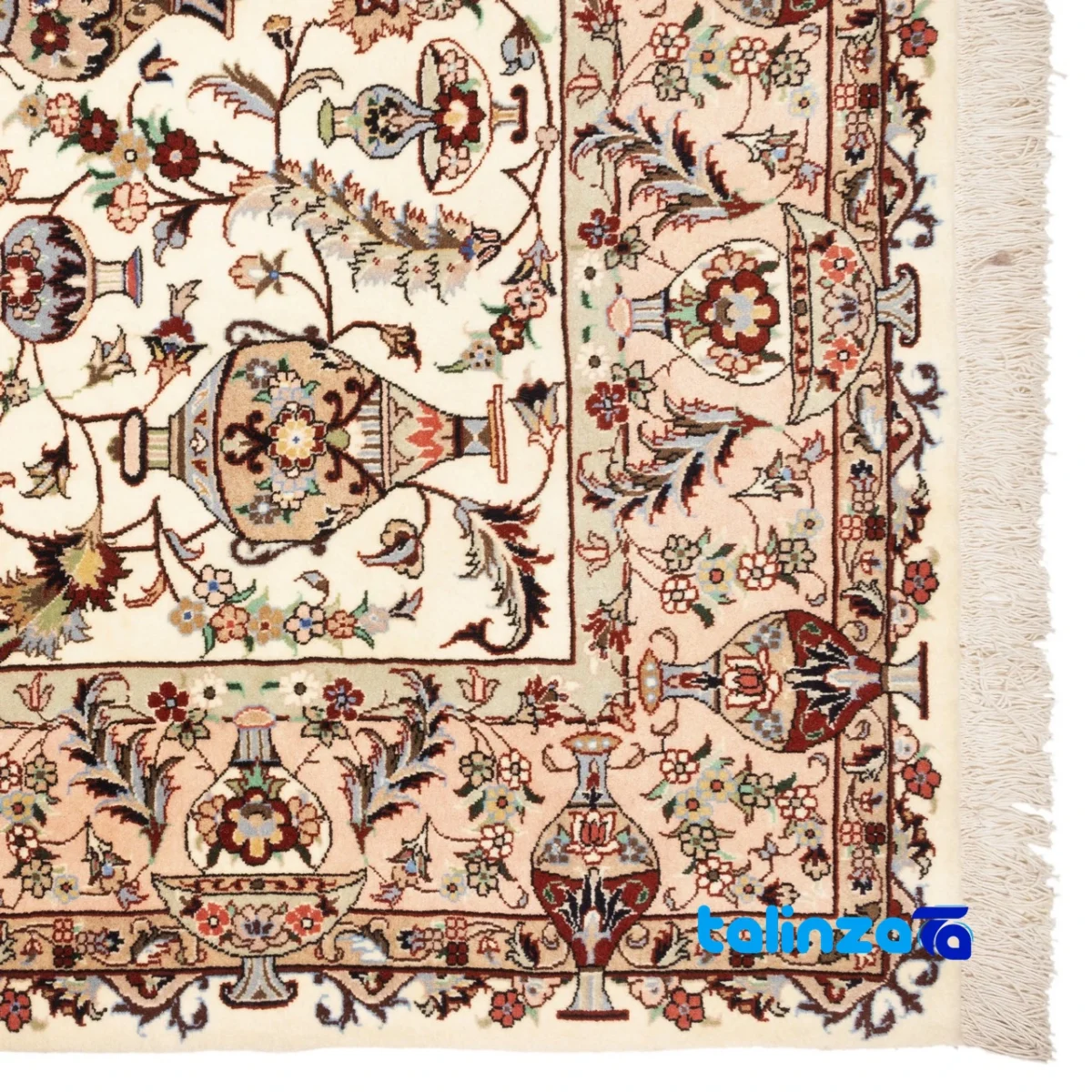 Room setting of C Persia Handwoven Rug Elegant Design floor placement example