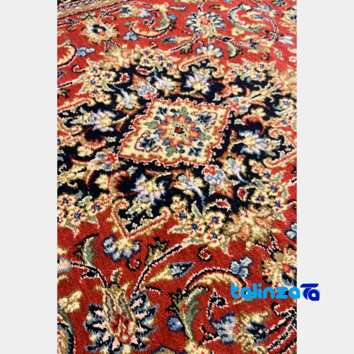 Handwoven Persian Rug NKP.RJ5 Red floor placement example (Room setting)