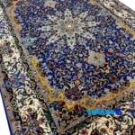 Ispahan Negarestan Handwoven Rug - In-room view showing room styling and scale