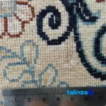 Nain Handwoven Area Rug Traditional Design Cream - In-room view showing room styling and scale