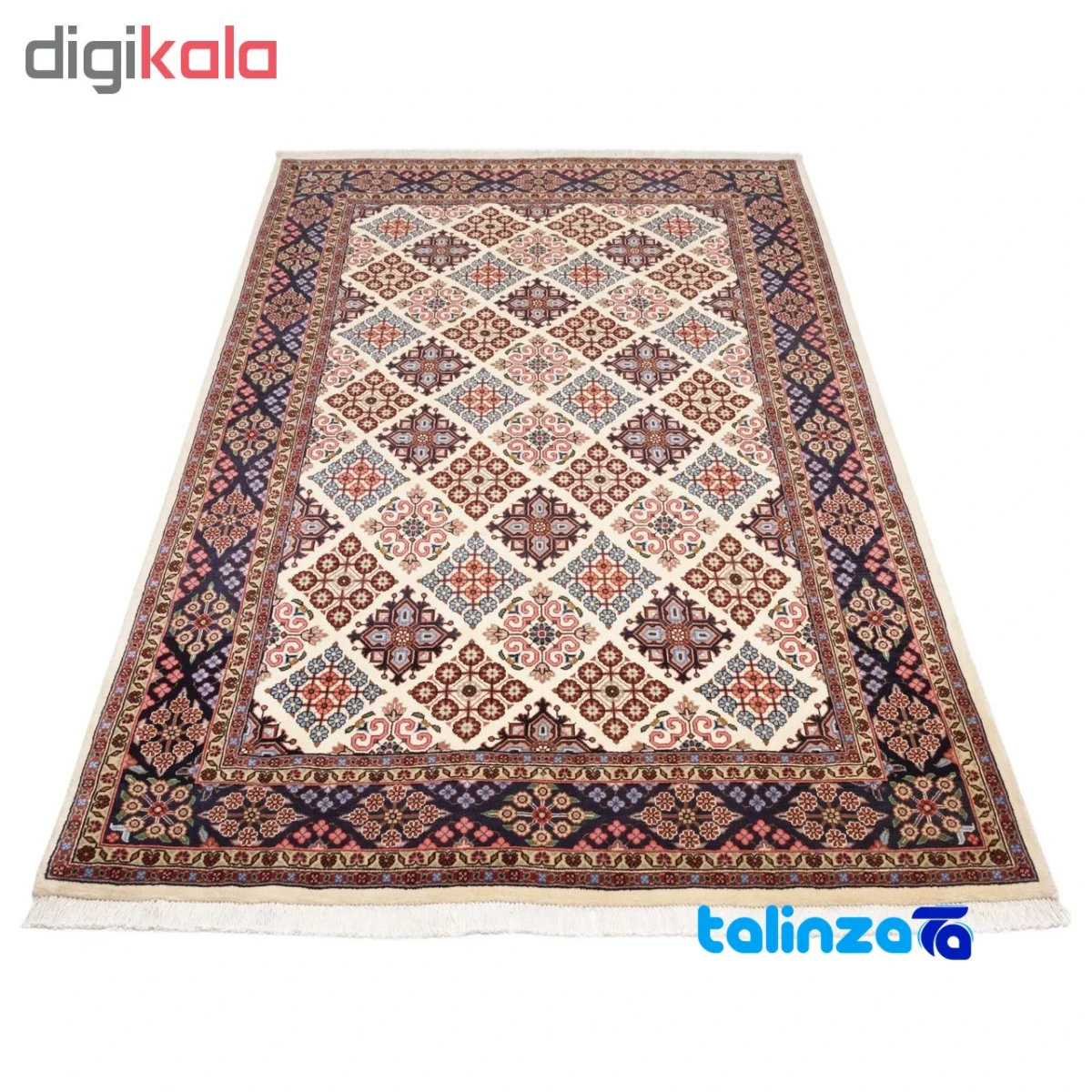 Cypress Persian Handwoven Rug Geometric Design floor placement example (Room setting)