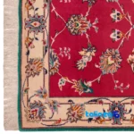 Persia Handwoven Carpet Red Luxurious Design - Room setting showing floor placement example