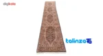 Side view of Si Persia Handwoven Runner Fish Design Cream profile and structure