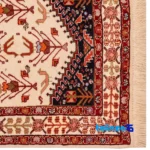 Caspian Handwoven Runner Rug Cream Design - Room setting showing floor placement example
