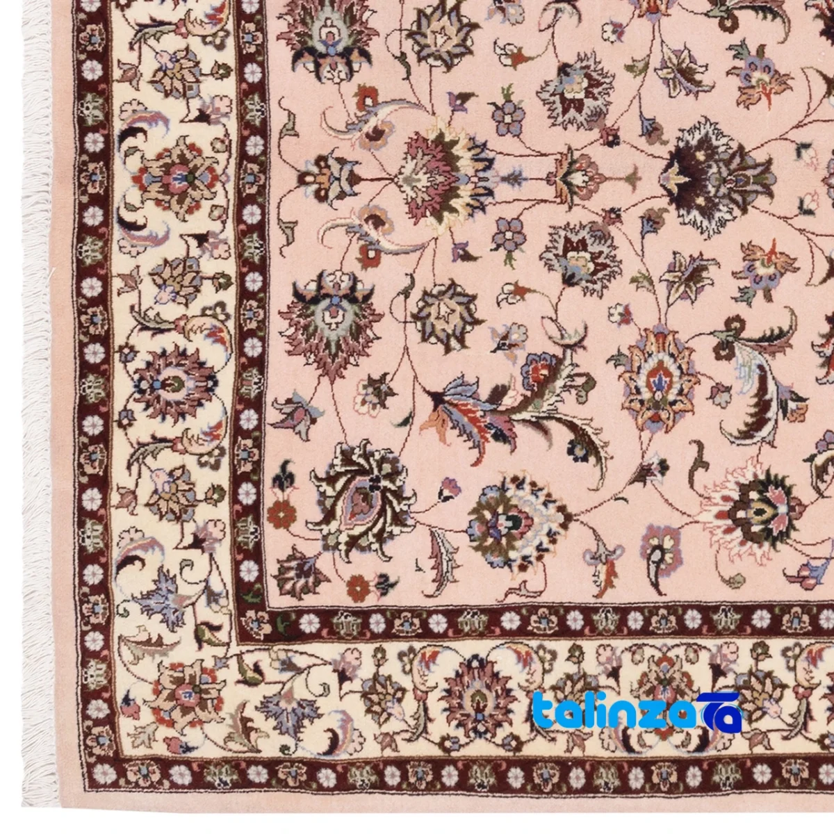 C Persia Handwoven Rug Pink - Room setting showing floor placement example