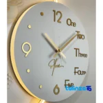 Lifestyle shot of Elensi Wall Clock Green with Numeric and Letter Indicators room decoration context