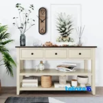 C81 Wall Clock Wooden Design Classic Style styling and size reference (In-room view)