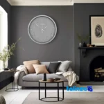 Wilder Quartz Wall Clock Model 404 room decoration context (Lifestyle shot)