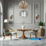 Wilder Wall Clock Model 607 Stylish Design - Lifestyle shot showing room decoration context