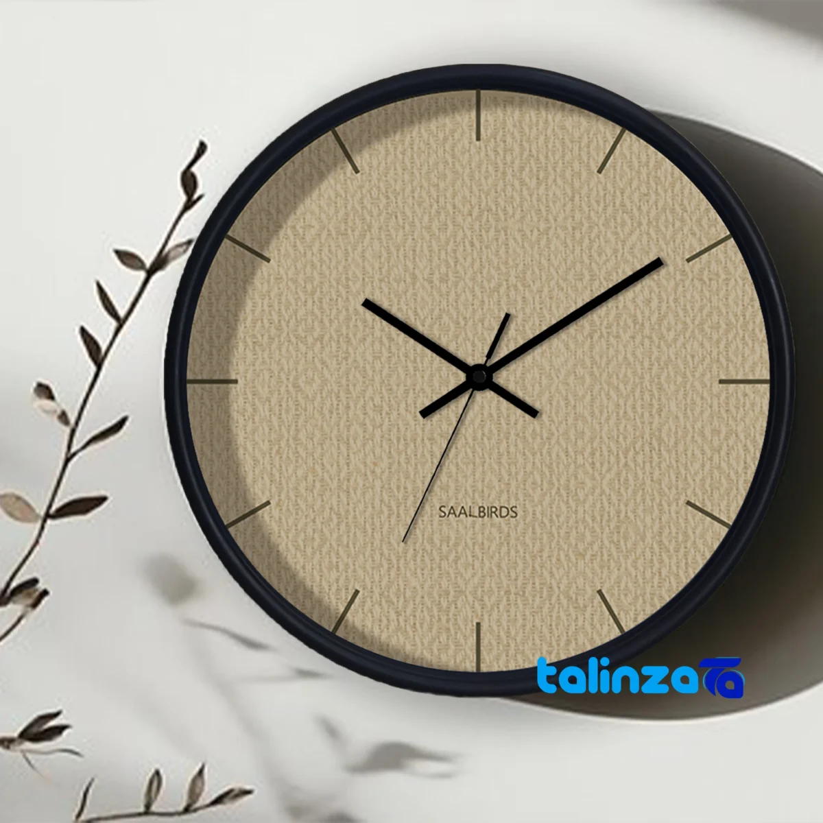 Sal Birds Wall Clock CW-624 Elegant Design room decoration context (Lifestyle shot)