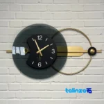 Elensi Wall Clock Satin Finish Quartz - In-room view showing styling and size reference