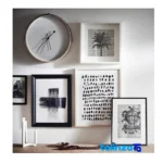 In-room view of IKEA Wall Clock Model 408 Stylish Design 42x42x5 mm styling and size reference