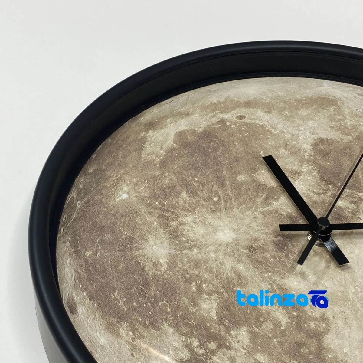 Sal Birds Wall Clock Full Moon Design styling and size reference (In-room view)