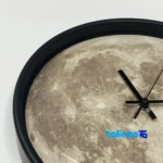 Sal Birds Wall Clock Full Moon Design styling and size reference (In-room view)