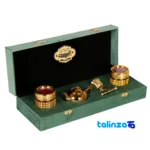 Top view of Royal Pichak Aliseh Saffron Gift Set package opening