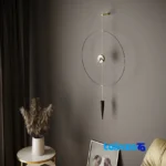 Elensi Wall Clock Mars Quartz Design - In-room view showing styling and size reference