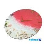 Resin Beach and Sea Wall Clock package opening (Top view)