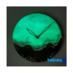 Resin Wall Clock Beach Design - In-room view showing styling and size reference
