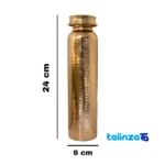Zanjan Copper Bottle Hammered Finish profile and structure (Side view)