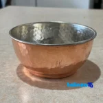 Zanjan Handcrafted Copper Bowl - Hammered Finish profile and structure (Side view)