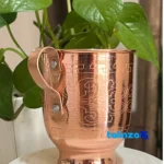 Masi Copper Mug Handcrafted Unique Design profile and structure (Side view)