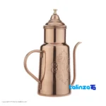 Zanjan Copper Oil Container with Handle 20x16x8 cm profile and structure (Side view)