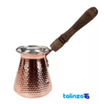 ZH217.1 Copper Coffee Pot Handcrafted profile and structure (Side view)