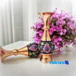 Pardaz Copper Vase 1601 Hand-Painted Design - Top view showing package opening