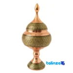 JK Brass Chocolate Bowl with Inlay Design profile and structure (Side view)