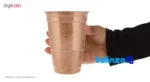 Zanjan Copper Mug Handcrafted Unique Design - Side view showing profile and structure