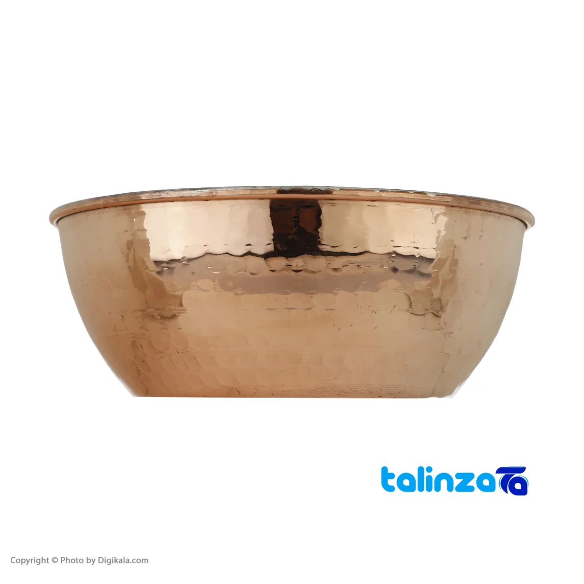 Zanjan Copper Bowl Set - Hand-Hammered Elegance - Side view showing profile and structure