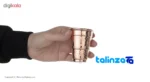 Zanjan Copper Half Glass Hand-Hammered Finish - Side view showing profile and structure