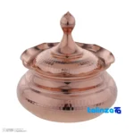 Zanjan Copper Chocolate Bowl Model 003 Red profile and structure (Side view)