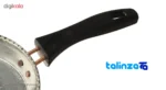 Side view of Zanjan Copper Pan Hand-Hammered Silver Interior profile and structure