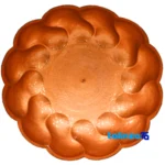 Side view of Copper Fruit Bowl Diamond Cut Model 30 28 x profile and structure