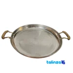 Mahi Taba Copper Frying Pan Hammered Finish profile and structure (Side view)