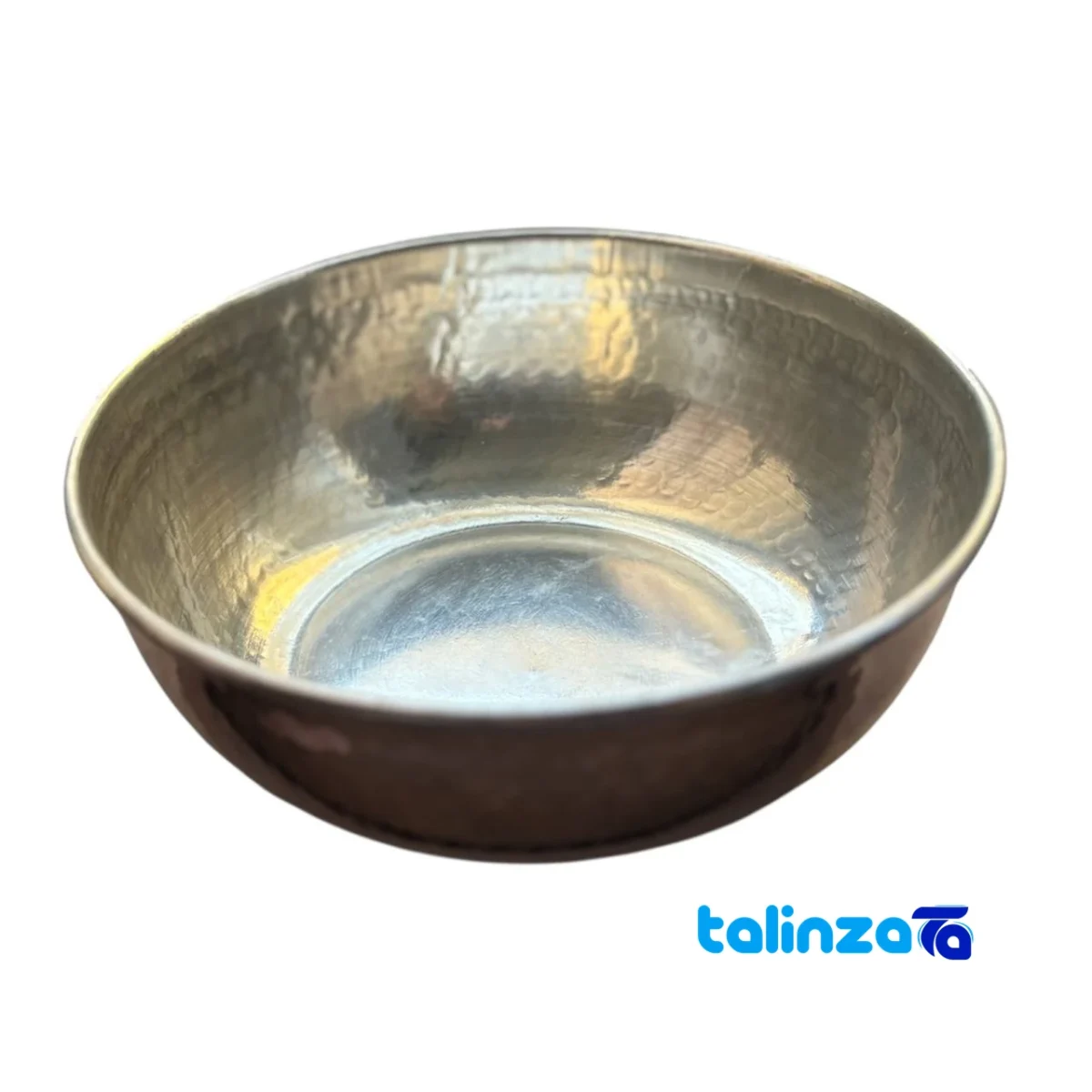 Zanjan Copper Bowl Handcrafted Unique Design - Side view showing profile and structure