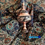 Negarstaneh Gift Set Copper and Termeh Unique Design profile structure (Side view)